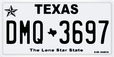 TX license plate DMQ3697
