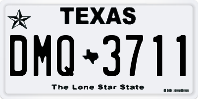 TX license plate DMQ3711