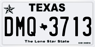 TX license plate DMQ3713