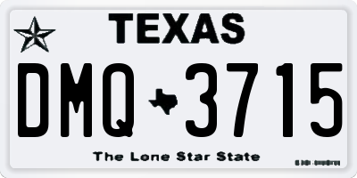 TX license plate DMQ3715