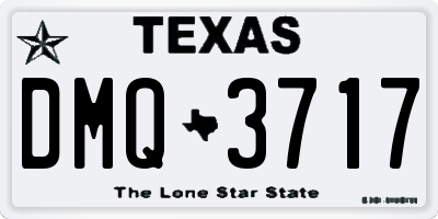 TX license plate DMQ3717