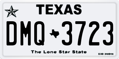 TX license plate DMQ3723