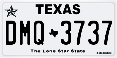 TX license plate DMQ3737