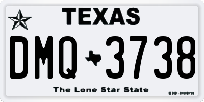 TX license plate DMQ3738