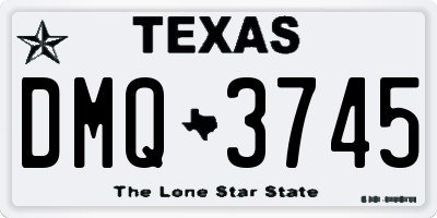 TX license plate DMQ3745
