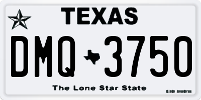 TX license plate DMQ3750