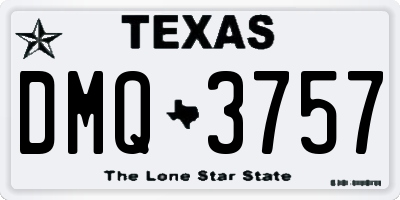 TX license plate DMQ3757