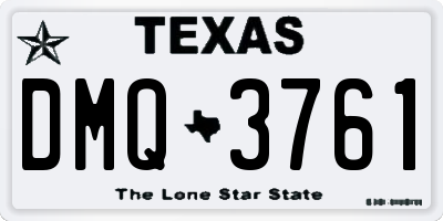 TX license plate DMQ3761