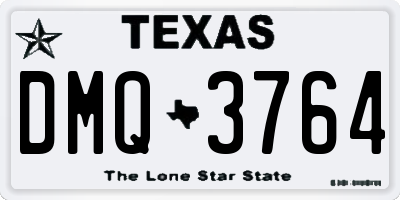 TX license plate DMQ3764