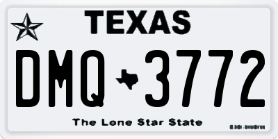 TX license plate DMQ3772
