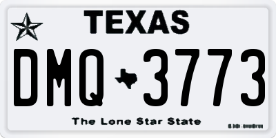 TX license plate DMQ3773