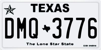 TX license plate DMQ3776