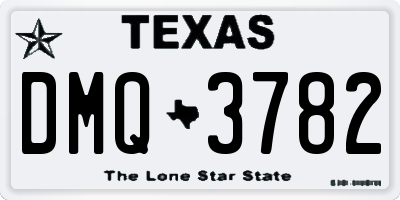 TX license plate DMQ3782