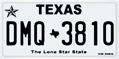 TX license plate DMQ3810