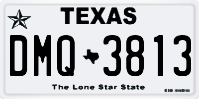 TX license plate DMQ3813