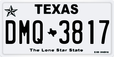TX license plate DMQ3817