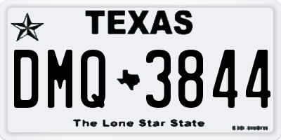 TX license plate DMQ3844