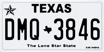 TX license plate DMQ3846