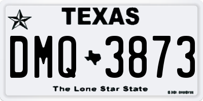 TX license plate DMQ3873