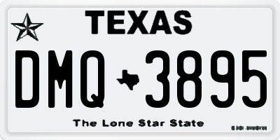TX license plate DMQ3895