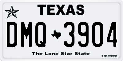 TX license plate DMQ3904