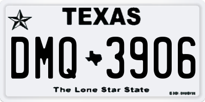 TX license plate DMQ3906