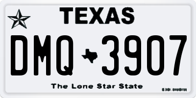 TX license plate DMQ3907