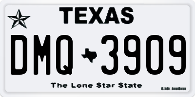 TX license plate DMQ3909