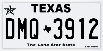 TX license plate DMQ3912