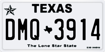 TX license plate DMQ3914