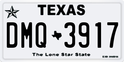 TX license plate DMQ3917
