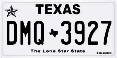 TX license plate DMQ3927