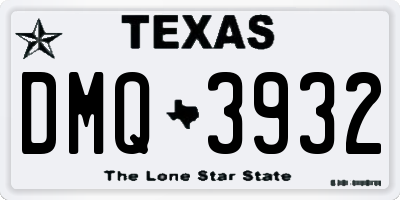 TX license plate DMQ3932
