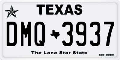 TX license plate DMQ3937
