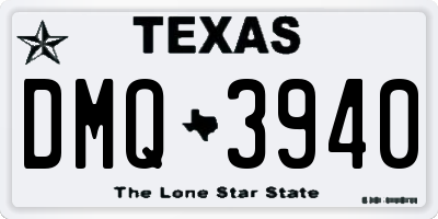 TX license plate DMQ3940