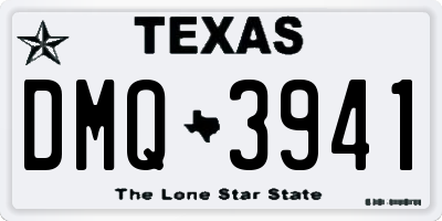TX license plate DMQ3941