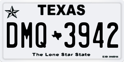 TX license plate DMQ3942