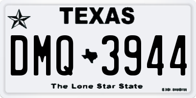 TX license plate DMQ3944