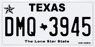 TX license plate DMQ3945