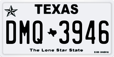 TX license plate DMQ3946
