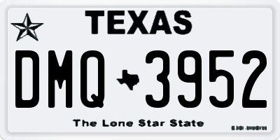 TX license plate DMQ3952