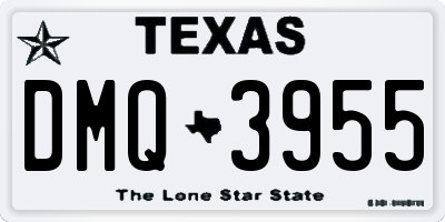 TX license plate DMQ3955