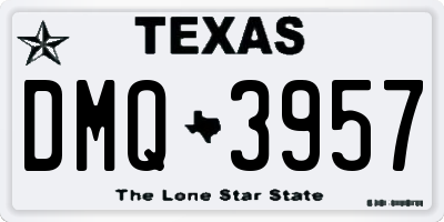 TX license plate DMQ3957