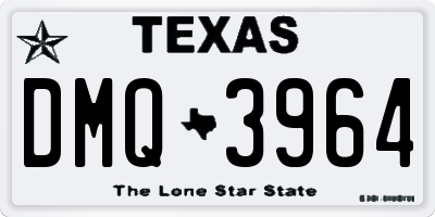 TX license plate DMQ3964