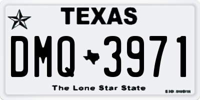 TX license plate DMQ3971