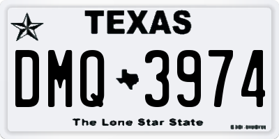 TX license plate DMQ3974