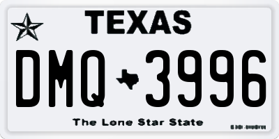 TX license plate DMQ3996
