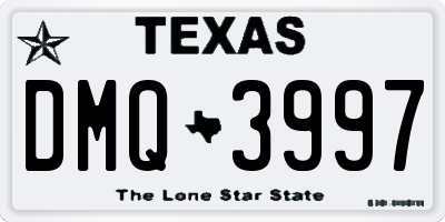 TX license plate DMQ3997