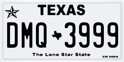 TX license plate DMQ3999
