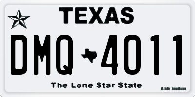 TX license plate DMQ4011